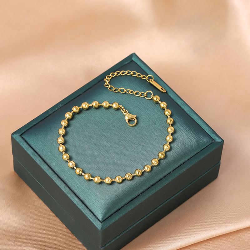 

Элегантный женский браслет из титановой стали - Стильный, Высококлассный дизайн, Легкая роскошь, Универсальный модный аксессуар