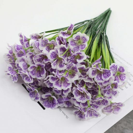 Artificial Flower No Maintenance No Watering No Fading Bright Color Realistic Lifelike Artificial Flower Wedding Party Home Decoration