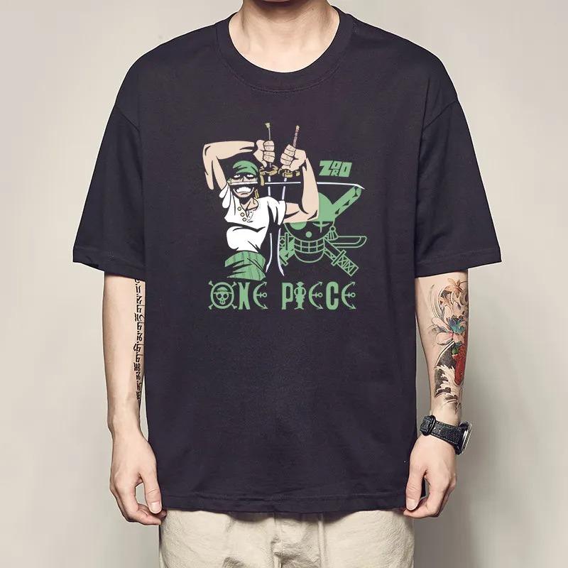 One Piece Anime Character Print Tshirt for Adults Kids Luffy Zoro Ace Cartoon Tee for Men Women Children