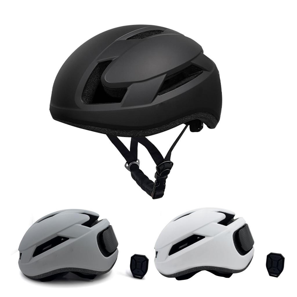 Smart LED Riding Helmet with Signal Light Speedometer Remote Control Support BT App Programming