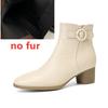 Fashion AIYUQI Women's Ankle Boots 2025 New Fashiona High-heel Women Short Boots Large Size Round-Toed Female Dress Boots