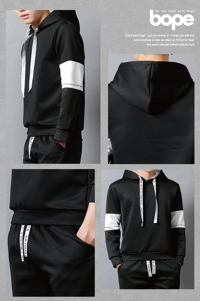 Bope Jersey Sweatshirt Neo Size L Men's Set, Black,