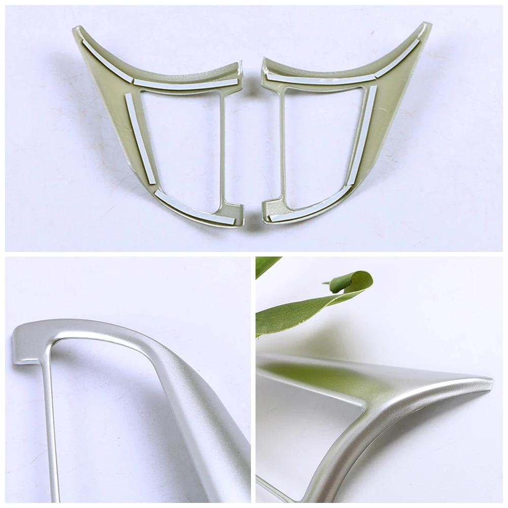 För Nissan Juke 2019 2020 Bil Ratt Omkopplare Knapp Paljetter Skydd Interiör Dekorera Trim Tillbehör Matt Silver Klistermärke