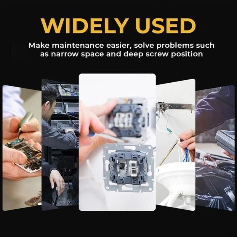 Mehrfach-Bit-Schraubendreher Ratschenschraubendreher Halbautomatischer Schraubendreher Push-Pull-Ratschenschraubendreher mit Holzgriff