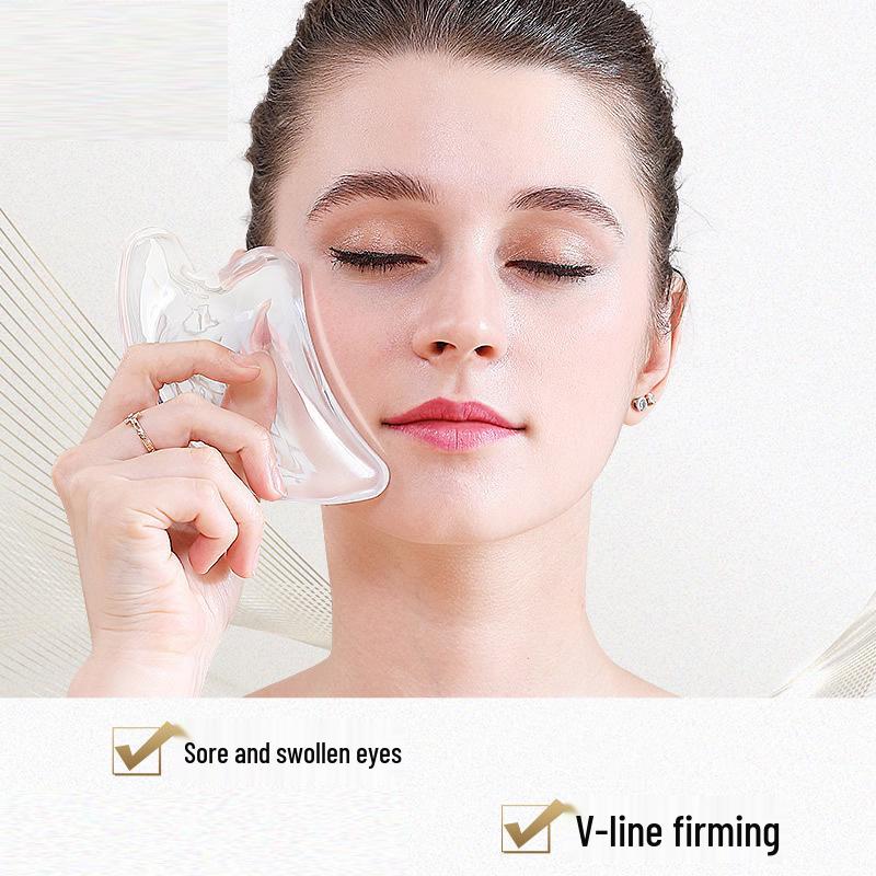Crystal Face Scraper & Facial Lifting Gua Sha Board – Multiple Styles Available