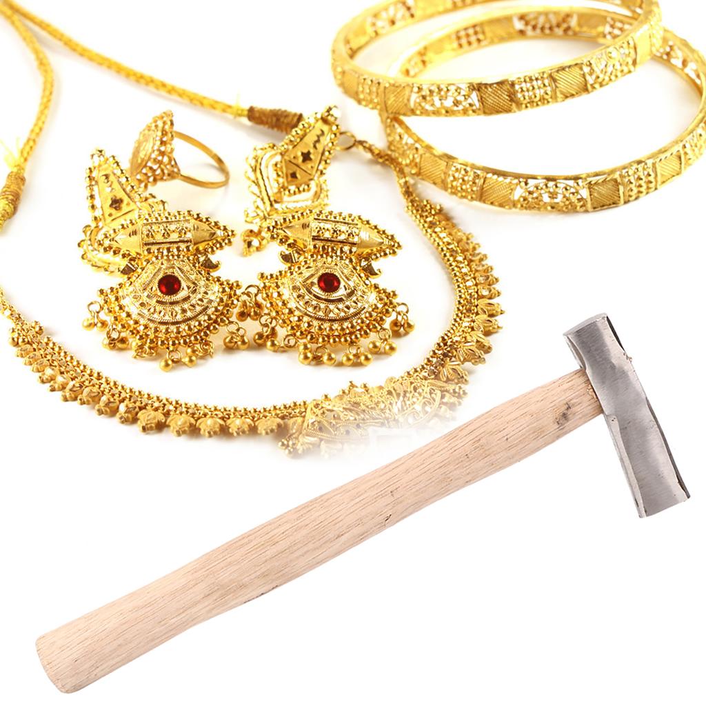 Textured Iron Hammer Metalworking Chisel Hammers for Jewelry Processing Jewelry Tool Accessories