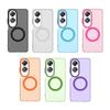 For OPPO A60 Case Cover OPPO A60 A 60 Capas Bumper Armor Transparent Wireless Charging Annular Magnetic Matte Fundas OPPO A60