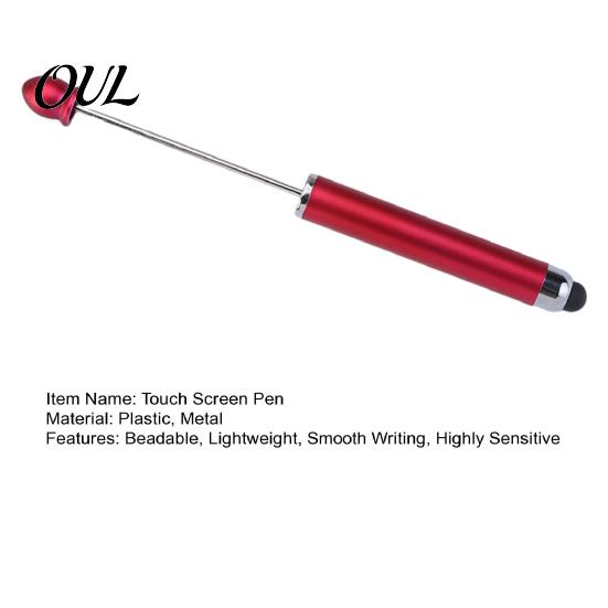 Gradient Color Touch Screen Stylus Beadable Pen for Touchscreen, Pen, High Smooth Drawing Pad Precision Writing School Office Classroom Study