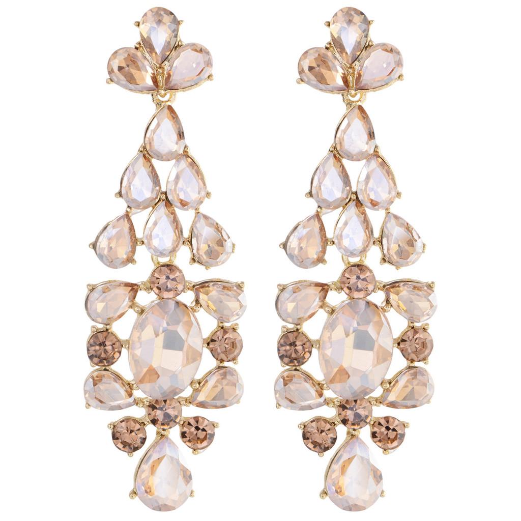 Luxuriöse Geometrische Ohrringe aus Legierung mit Unregelmäßigem Design für Damen Modeschmuck