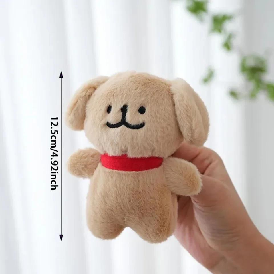 MINISO Cute Maltese Dog Plush Toy Soft Stuffed Animal Doll Cartoon Puppy Kids Boys Girls Birthday Gifts Key Decoration  Key Ring