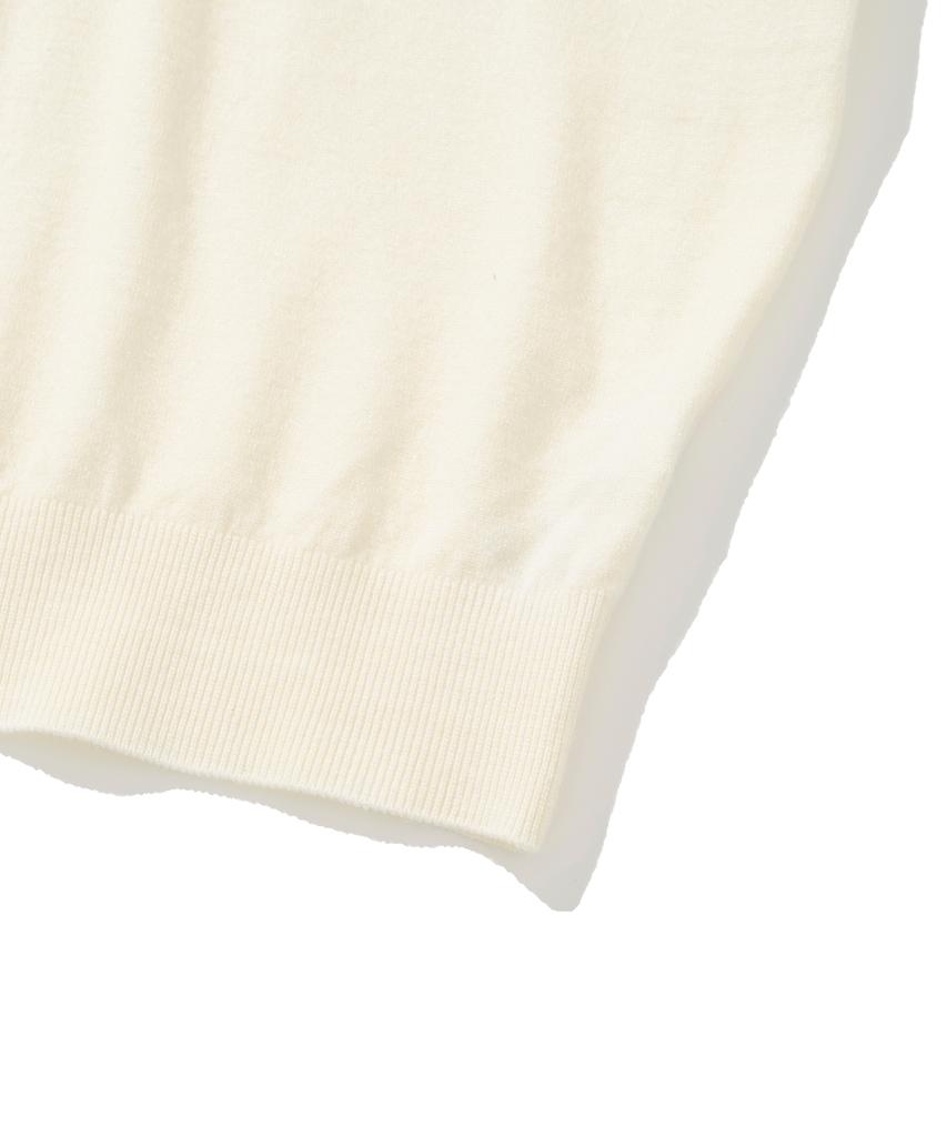 KNITTED (W) Basic Essential Washable Collar Knit Ivory