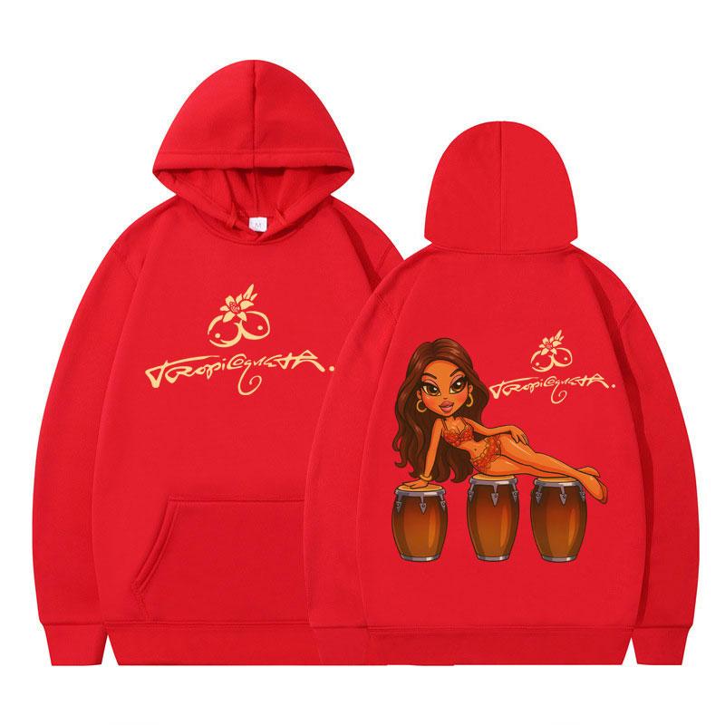 Singer Karol G Tropicoqueta 2025 New Album Sweatshirts Man Woman Hip-hop Fashion Hoodies Long-sleeved Loose Casual Sweatshirts