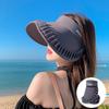 New Summer Lace Big Brim Parent-child Empty Top Hat UV Protection Hat Women's Versatile Sun Protection Visor