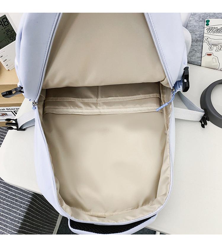 Stylish Large Capacity School Backpack for Students: Junior High, High School, University - Unisex Design for Simple Travel