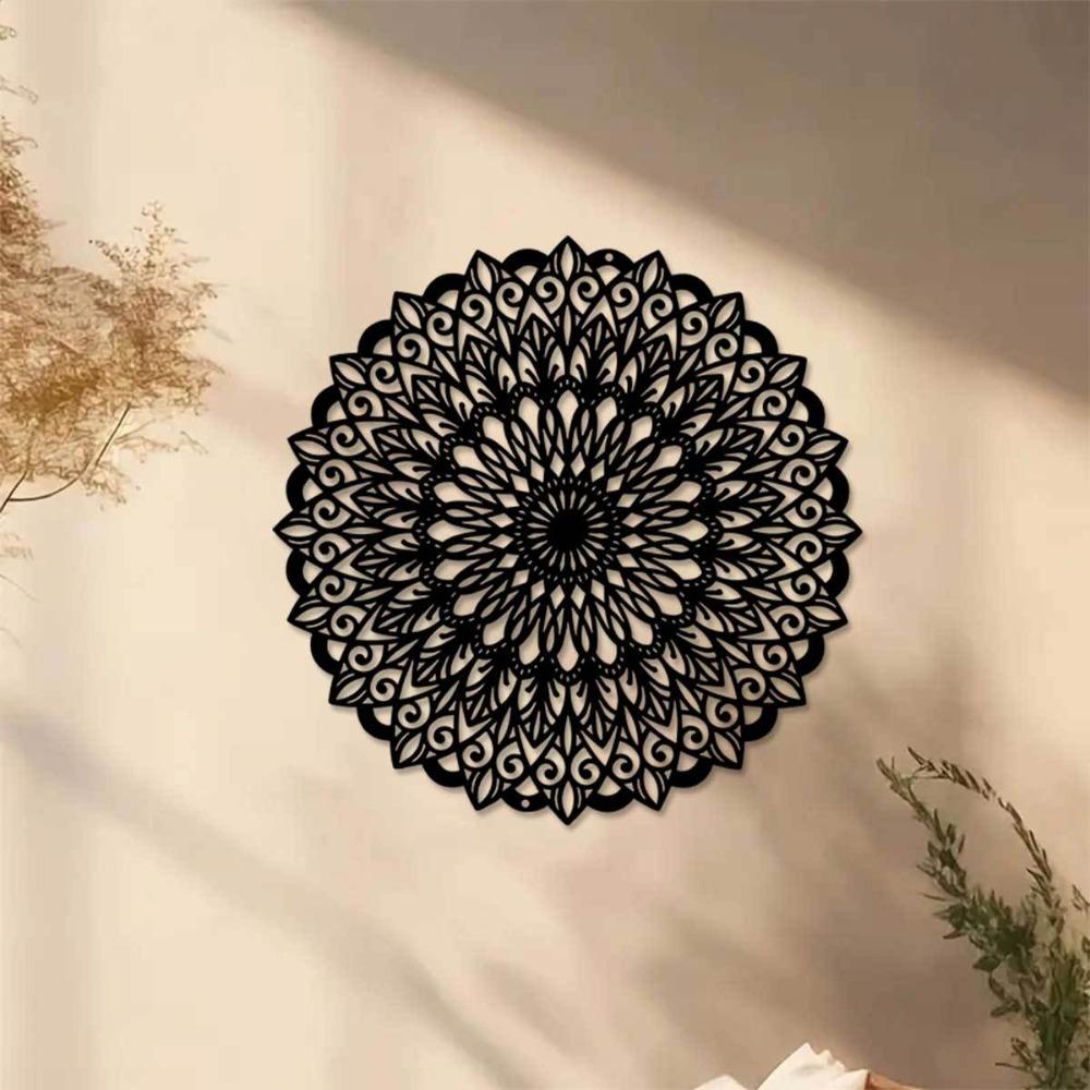 1 Stück Metallblumen-Wandkunst für drinnen und draußen, Eisenskulptur, Bauernhaus Wohnzimmer Büro Terrasse Balkon Heimdekoration 11,81 Zoll