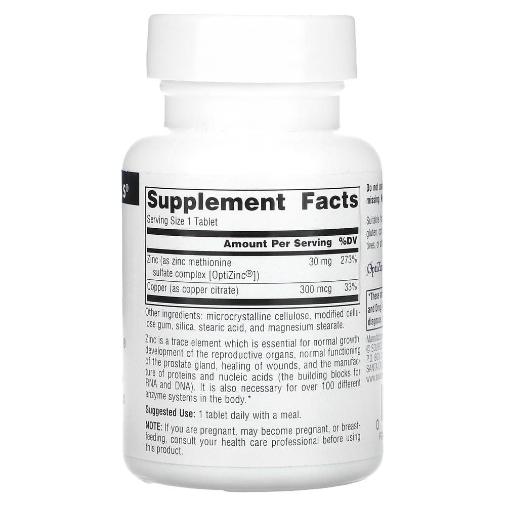 Source Naturals OptiZinc, 120 Tablets