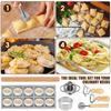 7Pcs Ravioli Molds Set Stainless Steel Pasta Making Tools Multifunctional Ravioli Cutter Set for Home Kitchen Restaurant Use