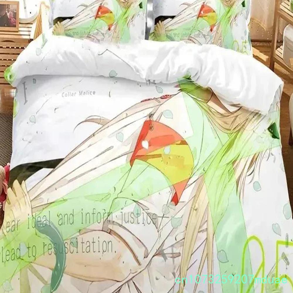New Print Anime Game Collar X Malice Bedding Set Duvet Cover Bed Set Quilt Cover Pillowcase Comforter King Queen Size Boys Adult
