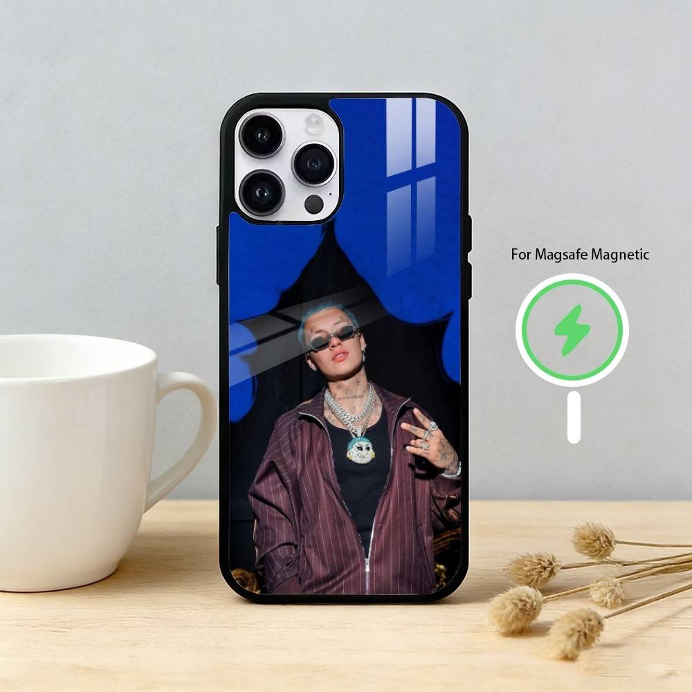 Blessd Cantante Rapper Phone Case For iPhone 17,16,15,14,13,12,Plus,Pro,Max For Magnetic Wireless Charge