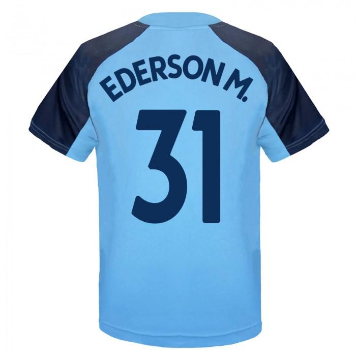 Manchester City FC Boys Ederson M. 31 Polyester T-Shirt