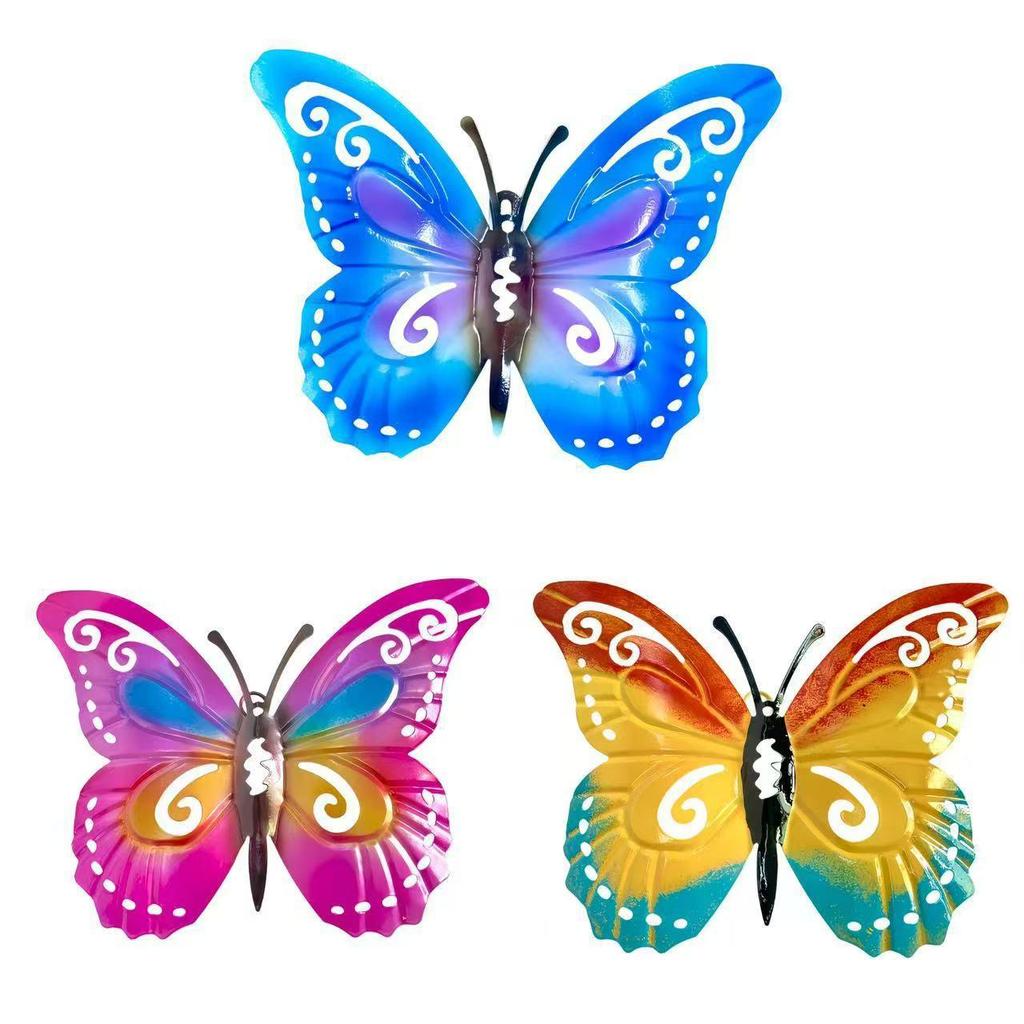 Colorful Metal Butterfly Wall and Garden Decoration