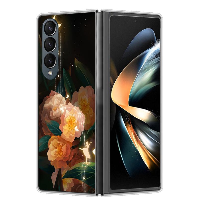 For Samsung Z Fold 4 Case ZFold 5 4 5G Hard Transparent Phone Cover For Samsung Galaxy Z Fold4 Fold5 Shockproof Bumper Fundas