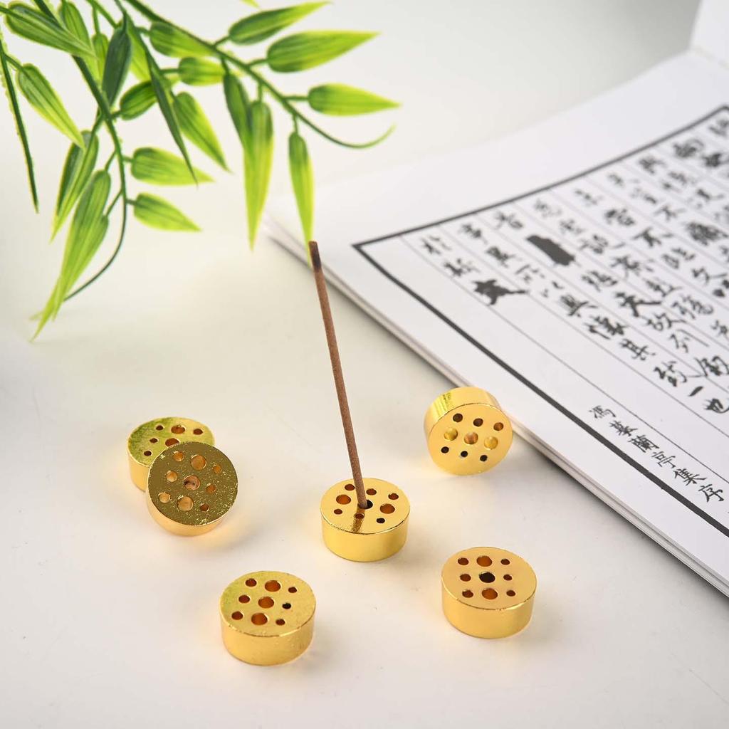 Nine-hole Alloy Incense Holder - Multi-hole Mini Incense Burner & Creative Stick Holder for Incense Ceremony Accessories