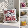 Jap-Fashionable H-Hysteric Casual Glamour Anti-Dustmite Pillowcase Invisible Zipper Silky Short Plush Sofa Cushion Cover