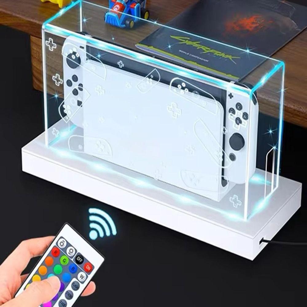 

Игровые аксессуары Пылезащитная крышка Прозрачный корпус для консоли Новая USB светящаяся подставка для Nintendo Switch/OLED USB Luminous Base