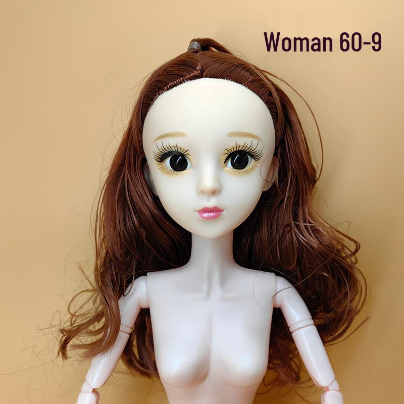 22-Zoll BJD Puppenkörper mit beweglichen Gelenken und individuellem Make-up - Prinzessinnen-Accessoires enthalten