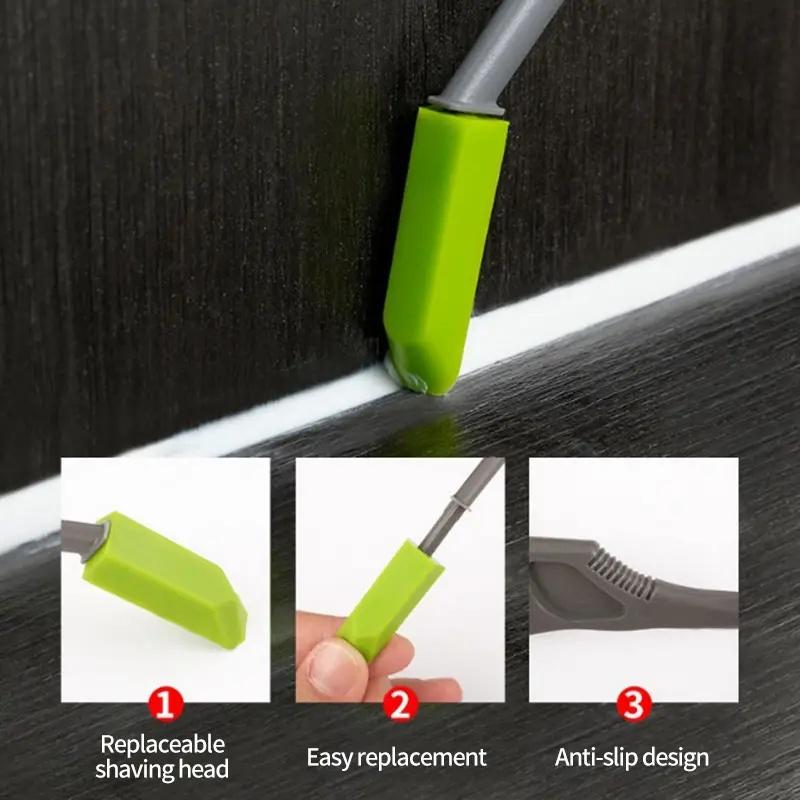 10 In 1 Multi-angle Sealant Scraper,Plastic Angle Caulk Tool,Grout Remover Spatula,Bathroom Kitchen Tile Floor Gap Filler Kit