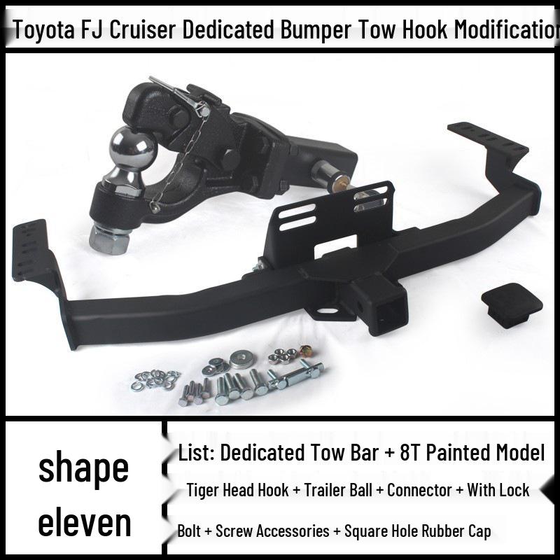 Toyota FJ Cruiser Prado Modified Trailer Tow Hook Tiger Head Bracket