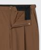 MUSINSA STANDARD Whipcord One-Pleat Wide Hidden Banding Slacks [Desert Brown]