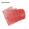 2M Christmas Ribbon Hollow Out Shiny Gold Silver Red Silk Ribbon Gift Wrapping Xmas Tree Hanging Decoration DIY Handmade Bowtie