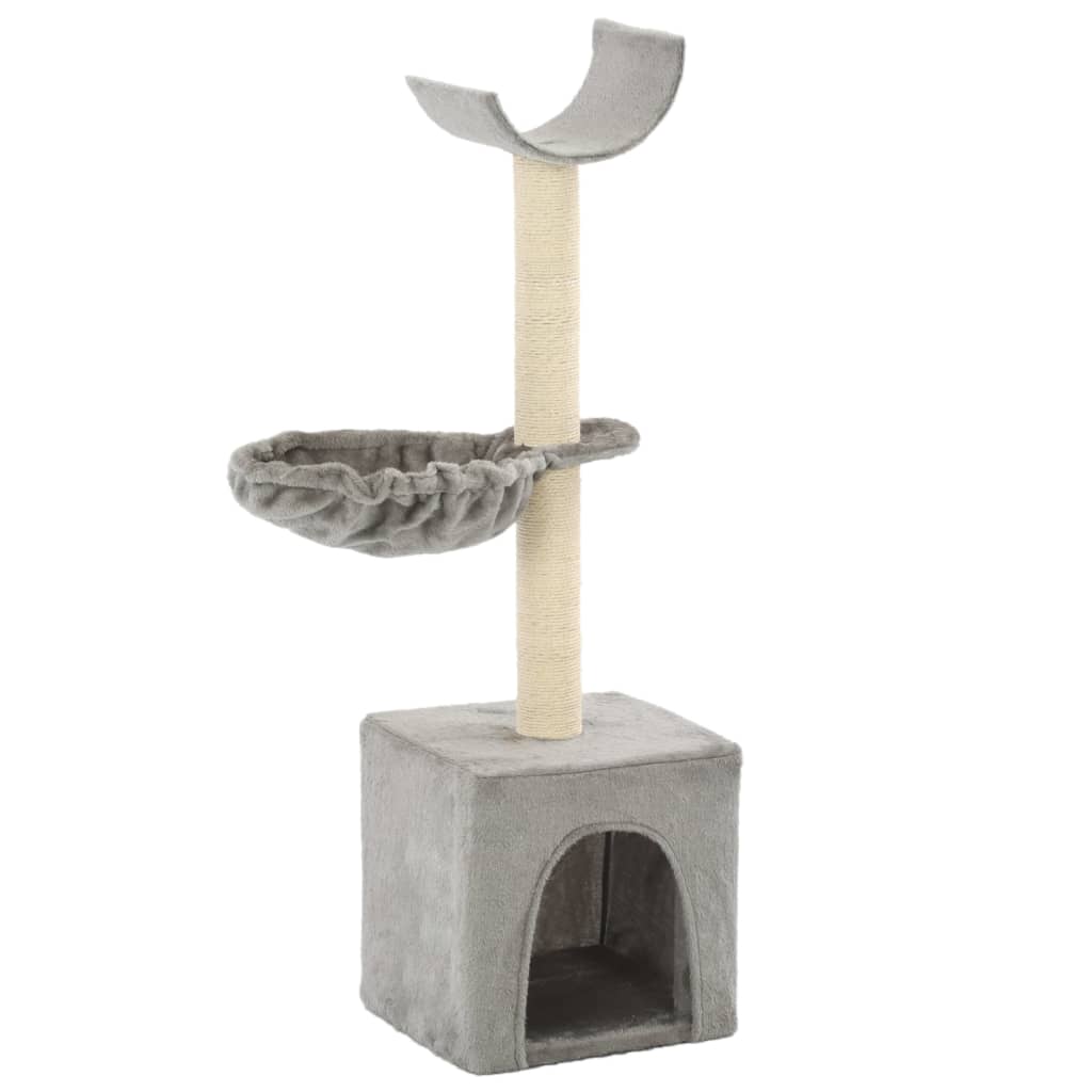 Cat Scratching Post with Sisal Scratching Posts 105 cm Gray