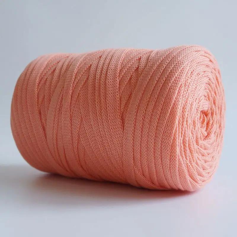 Flat Knitted Fabric Thread, Hollow Yarn Flat Ribbon Thread, DIY Handmade Woven Bag Hook Sandals 250g Crocheting