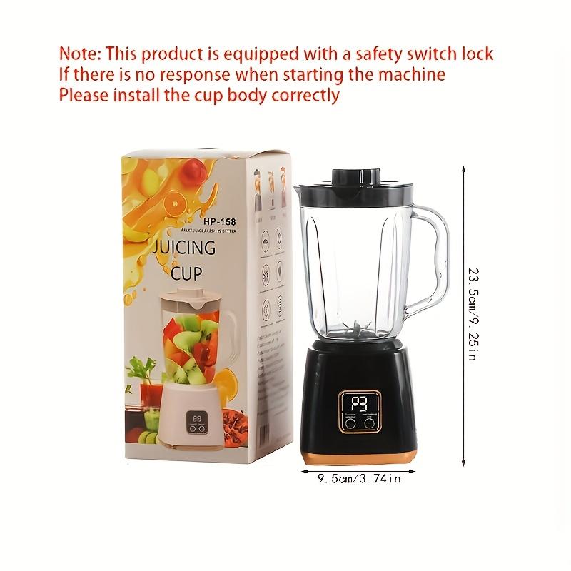 750ML Electric Juicing Cup Portable Wireless Fruit Blender 10 BLADES Multifunctional Kitchen Juicer USB Charging Outdoor Juicing