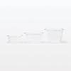 MUJI Microwaveable Food Containers with Pack of 2 Lids, Semi-Transparent, Square, 900mL, (MDP01A3S)