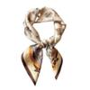 Multipurpose satin printed square towel retro four-leaf clover totem design commuter dating atmosphere exquisite matching decoration