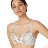 AMOSTYLE Dream Wireless Pressed Flower M015 B70 Size Bra(R) (White)