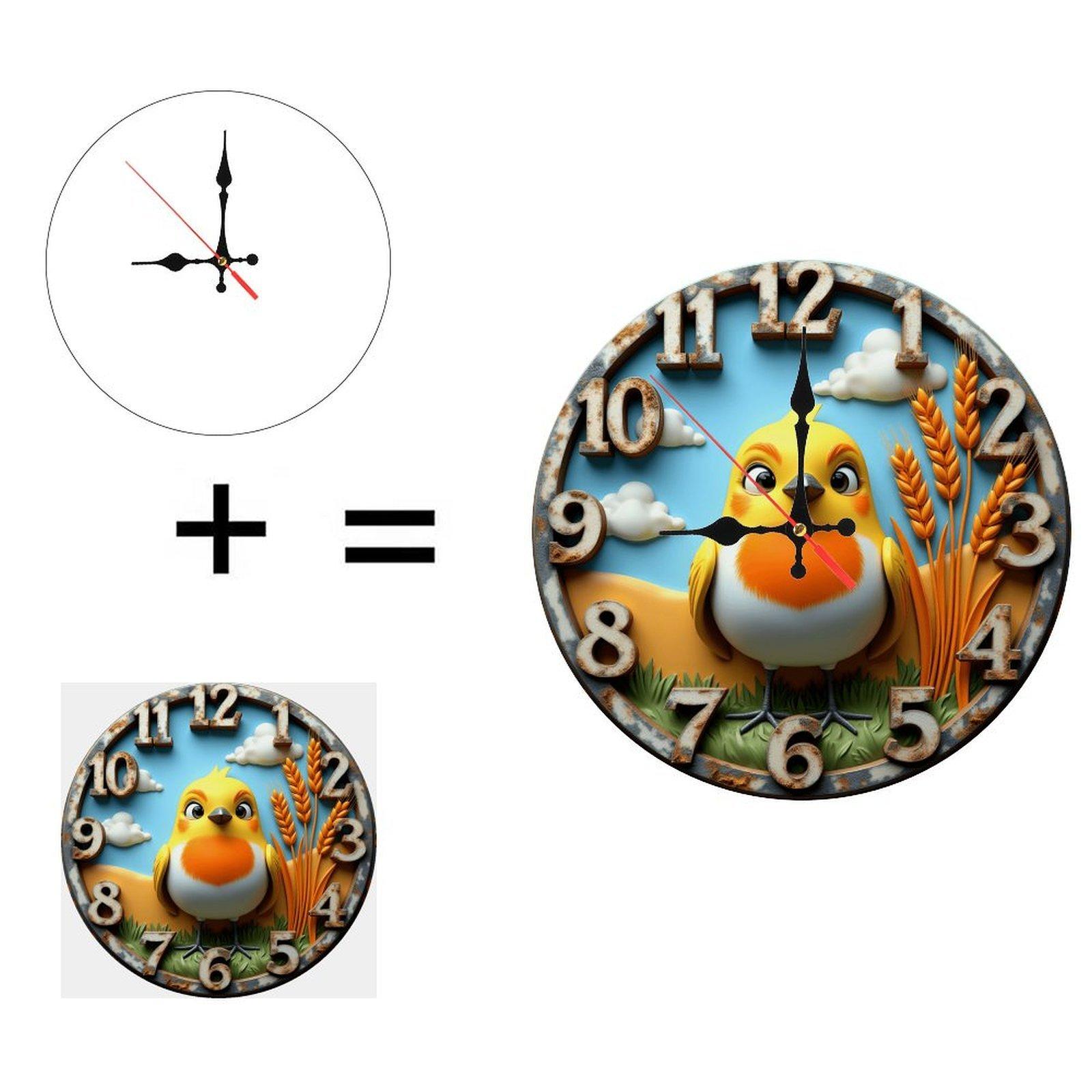 25x25cm Wood Wall Clock that is a Base for a Aromatherapy Diffuser (White,25*25cm/9.843*9.843inch)
