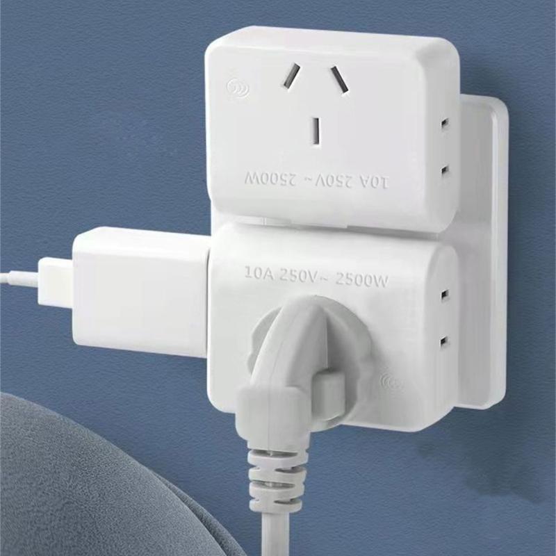 Space Saving Socket Extender 2Pin to 3Pin/2Pin Socket Transition Safe Electrical Accessory Household Travel Essential