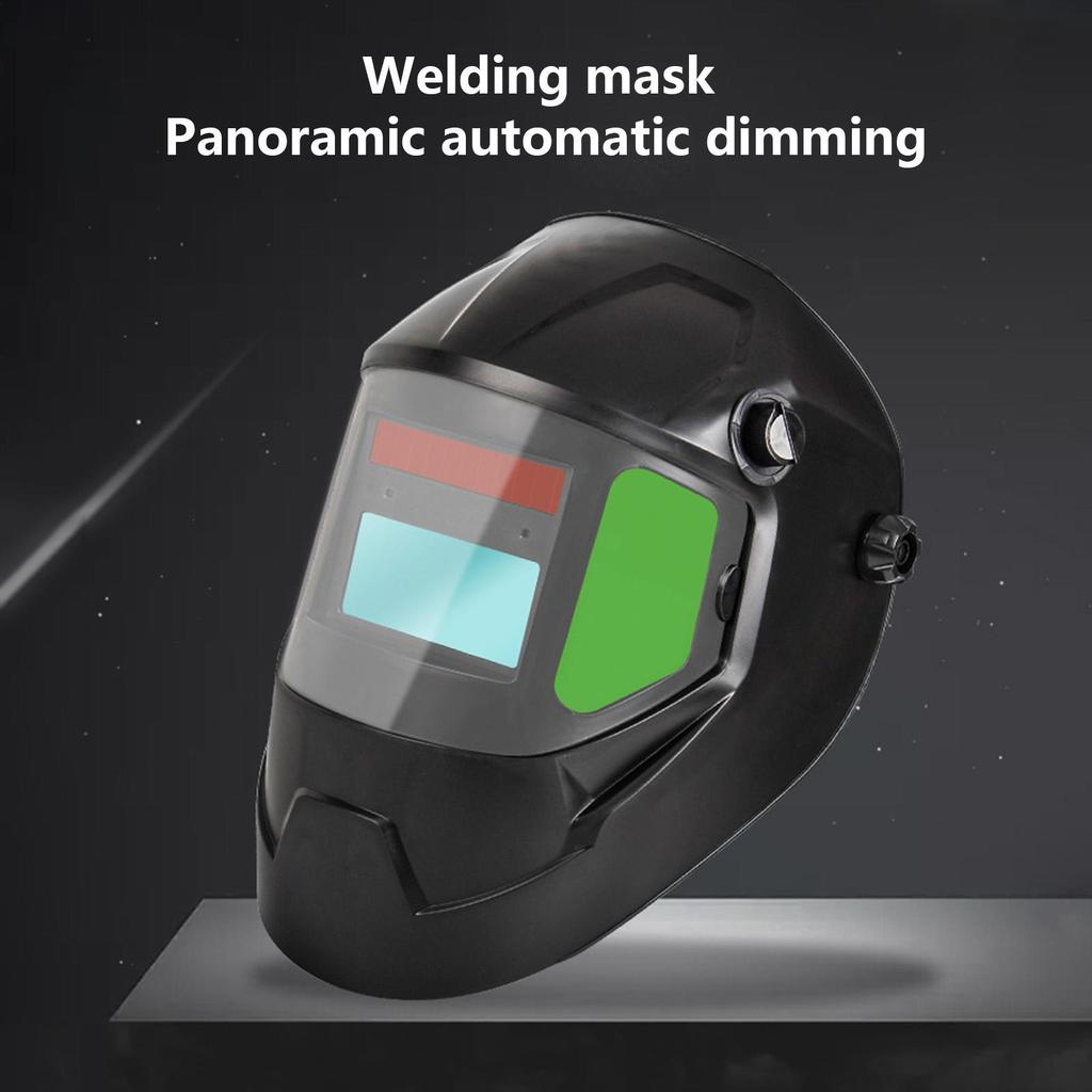 Welder Helmet Adjustable Solar Powered Safety Shield With Light Welding Helmet Auto Darkening For Metal Iron Steel Construction