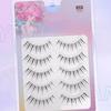 Manga Transparent Band False Eyelashes 5 Pairs Natural Look for Wedding Makeup Daily Wear