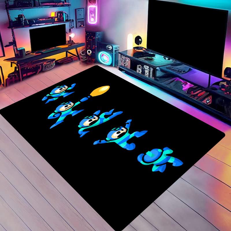Robot Game Carpet M-Megaman European and American Series Living Room Square Rugs Tent Mats Carpets for Living Room