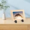 20Pcs Simple Easels Photo Holder Transparent/Black Picture Frame Display Shelves  for Desktop