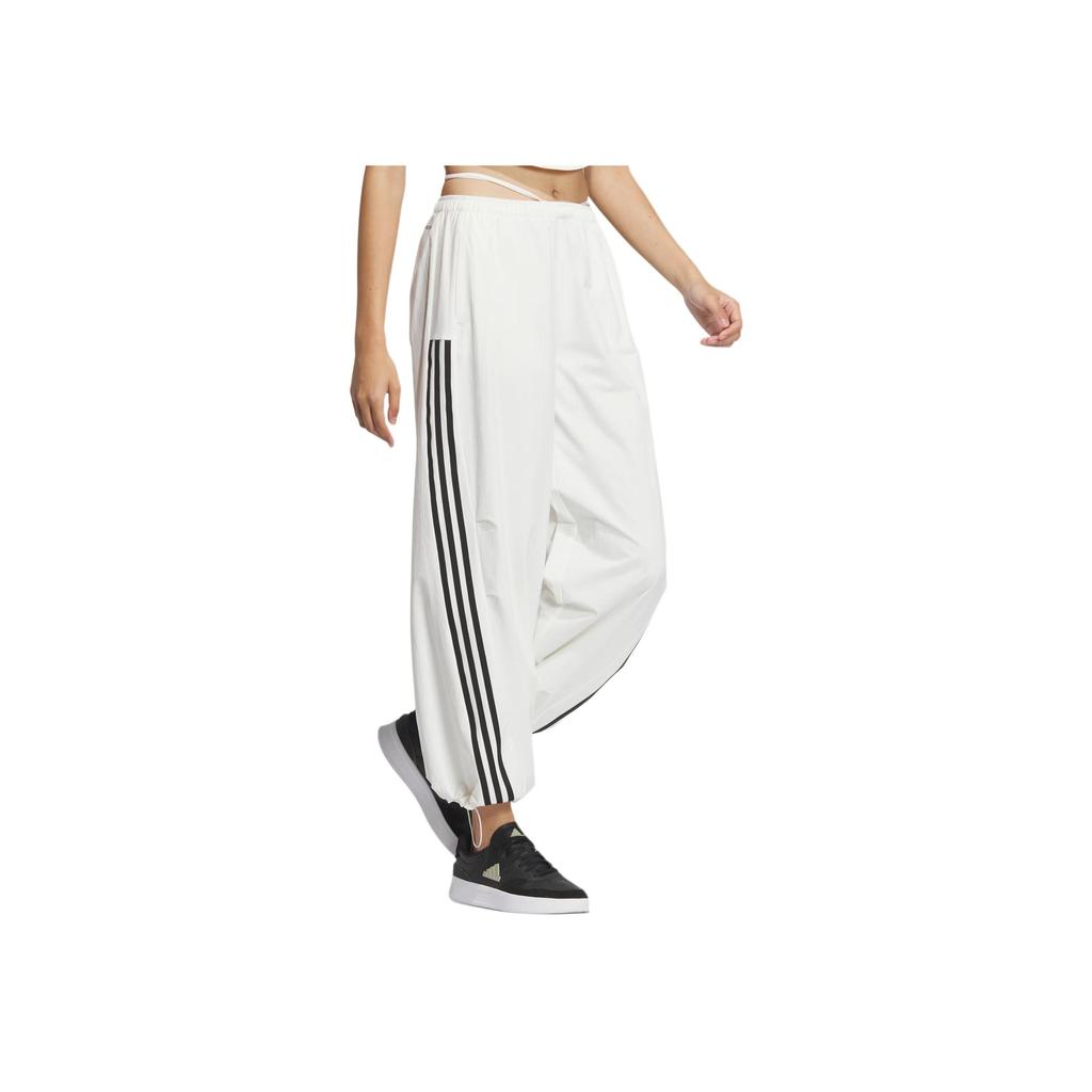 Adidas Aeroready Loose Comfortable Drawstring Adjustable Cuff Casual Pants Women Pants Han-Jade-White Black JJ1119