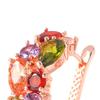 Mona Ohrschleifen Damen Creolen Trendiger Alltags Schmuck Roségold Farbe Helle Zirkonia Accessoires für Verlobung