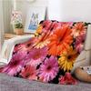 Red Roses Flannel Throw Blanket Valentine's Day Romantic Flower Blanket for Bed Sofa Couch Super Soft Lightweight King Full Size