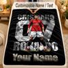 Flanelová deka Cristiano Ronaldo Vlastní jméno Text Personalizovaná Měkká Teplá Přehozová deka Dekorace domu Dárek